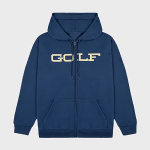 Blue Full Zip Up Tyler the Creator Golf Wang Hoodie